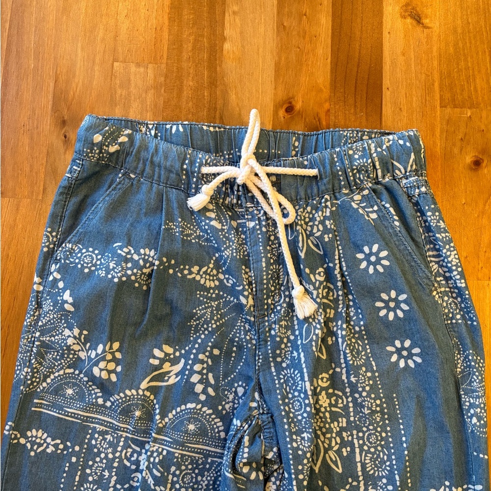Cato Blue Bandana-Print Drawstring Waist Pants - Picture 2 of 8